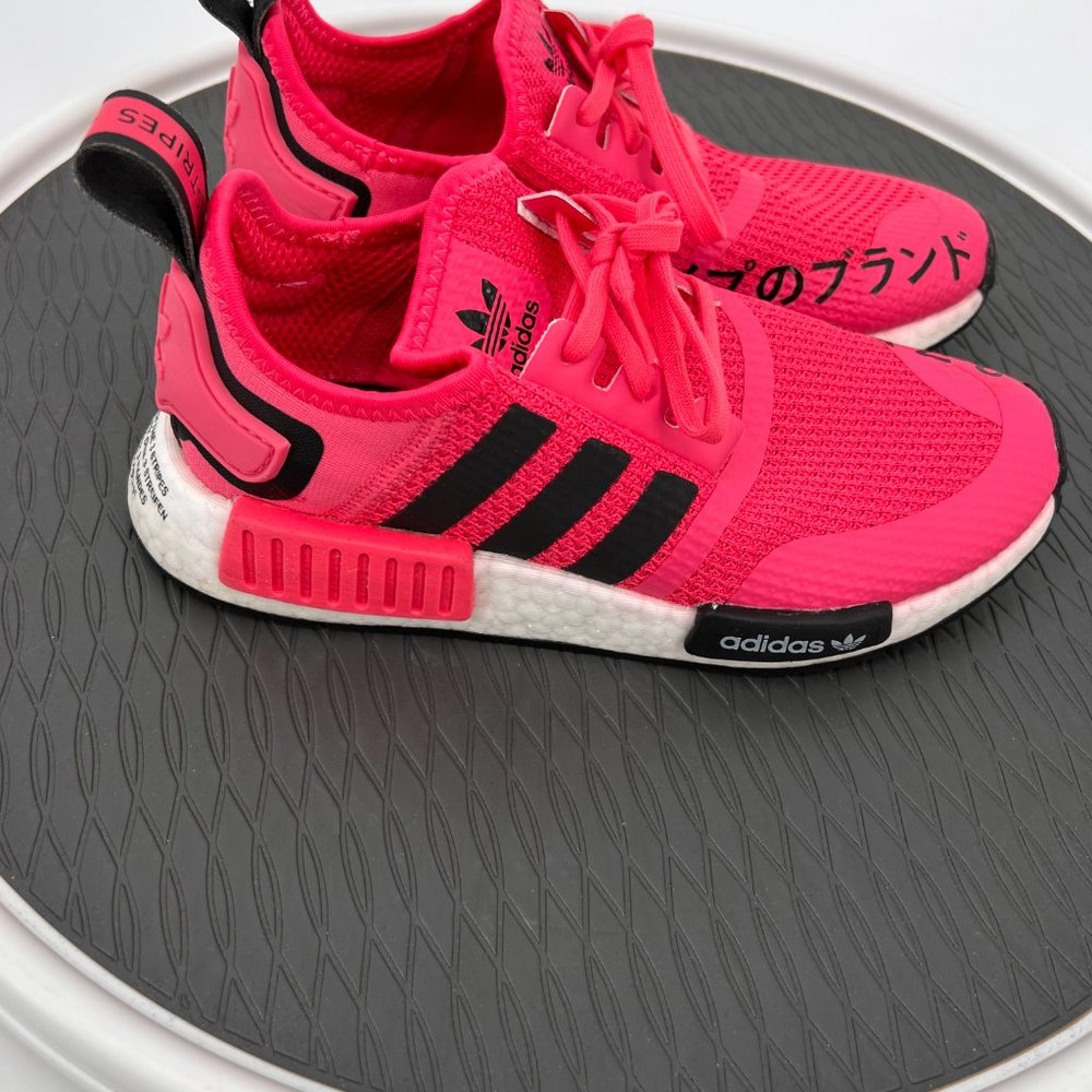 Adidas Super Pink NMD_r1 J Unisex Running Shoes Children's Size 4
